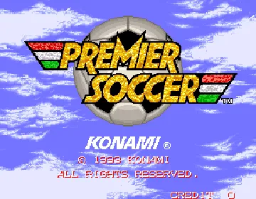 Premier Soccer (Japan ver. JAB) screen shot title